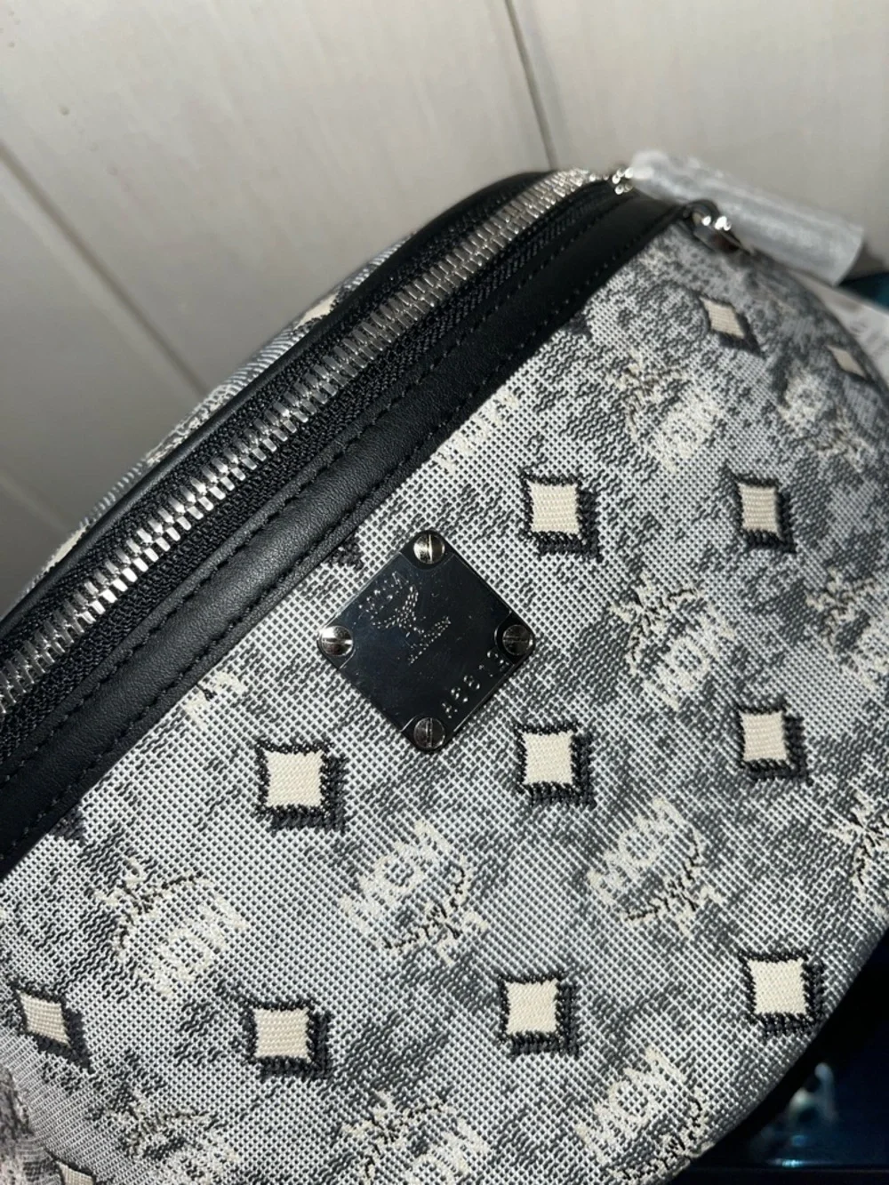 MCM Fursten Belt Bag In Denim Visetos NWT full inclusion - Picture 12 of 16